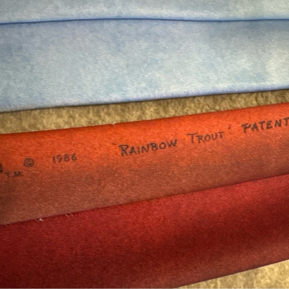 Ralph Marlin Vintage 1986 Fish Tie Bundle - Cat Fish and Rainbow Trout - Picture 4 of 5